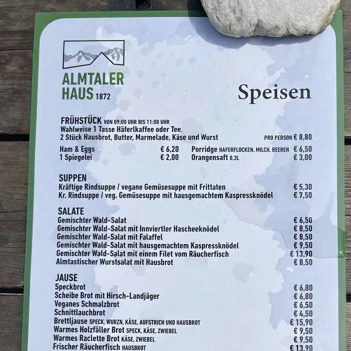 Speisekarte photo 2