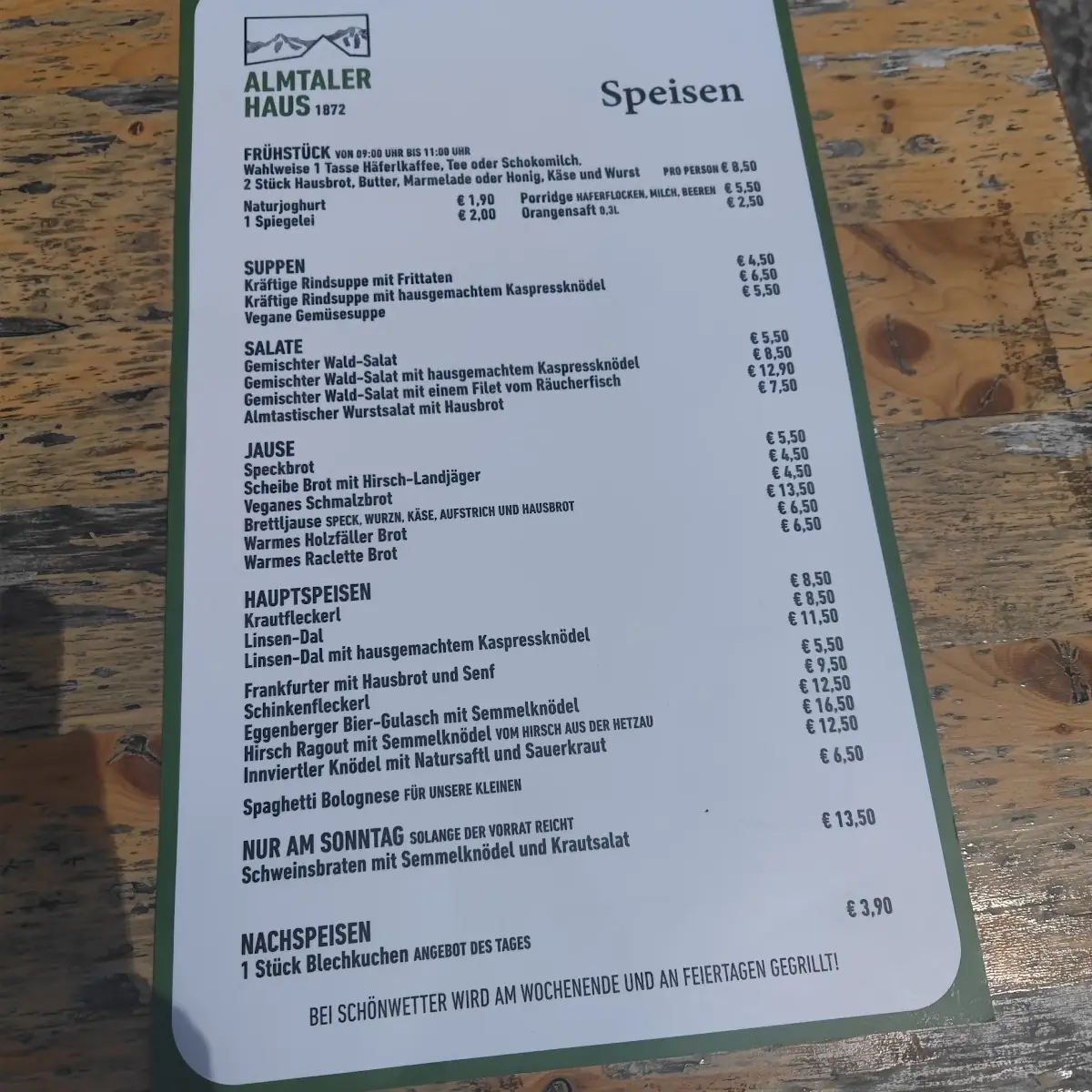 Speisekarte photo 4