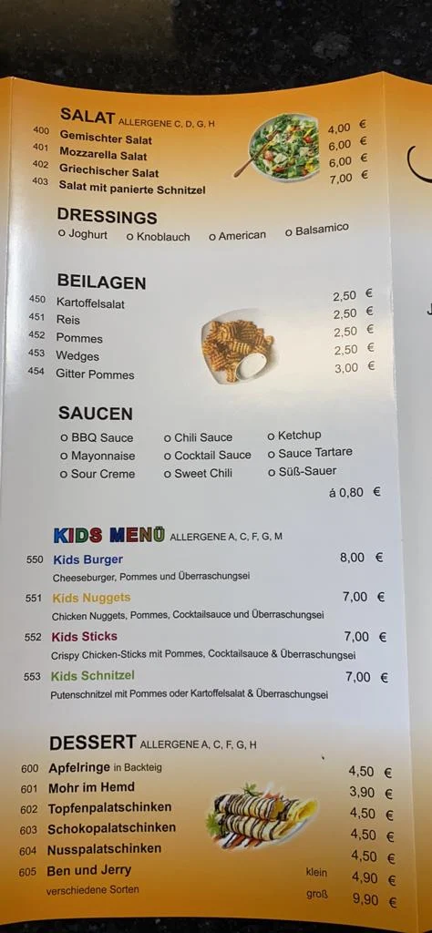 Speisekarte photo 4