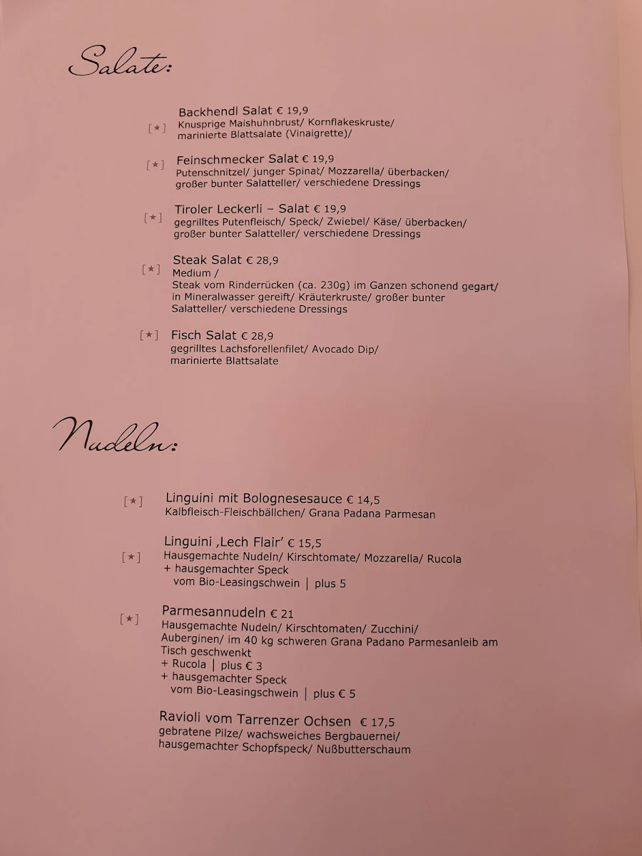 Speisekarte photo 2