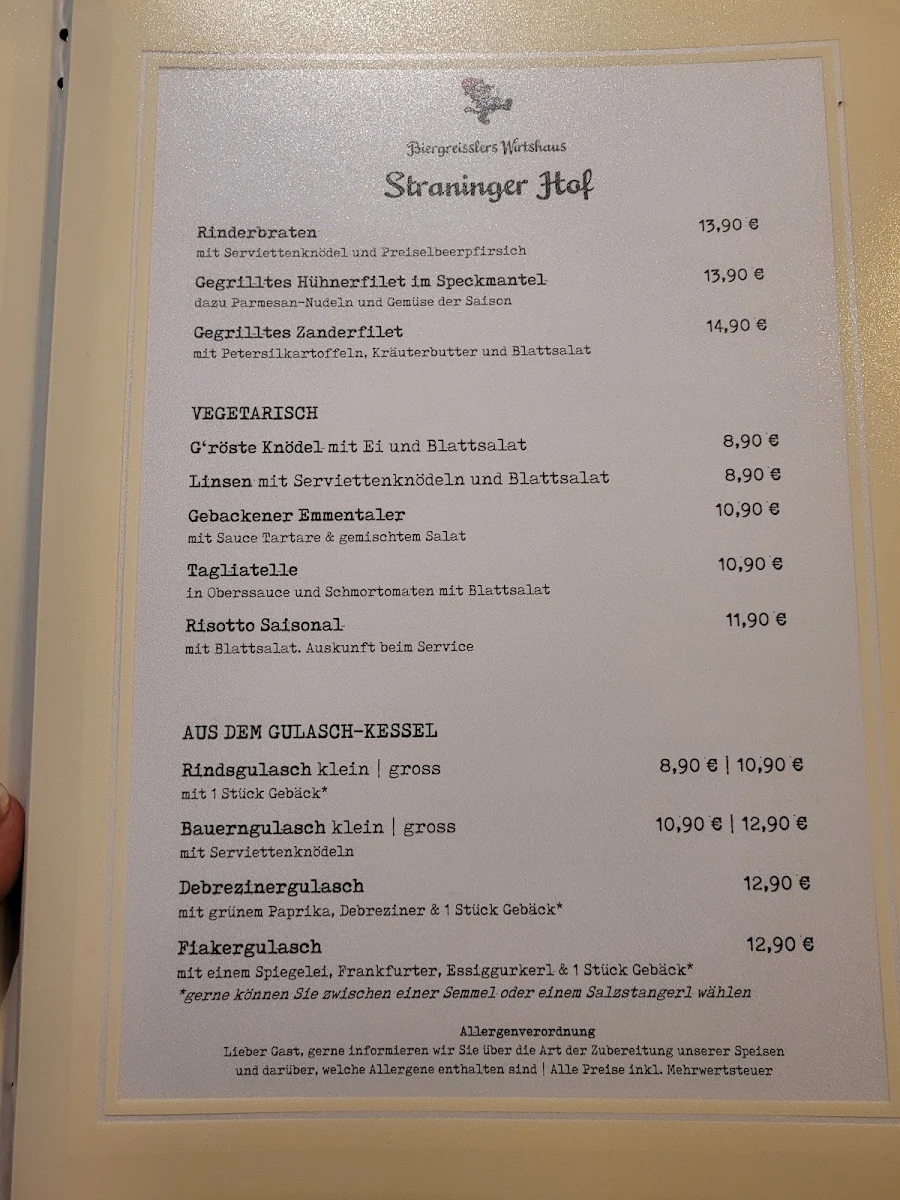 Speisekarte photo 2
