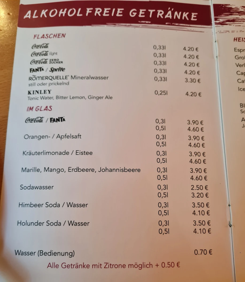 Speisekarte photo 1