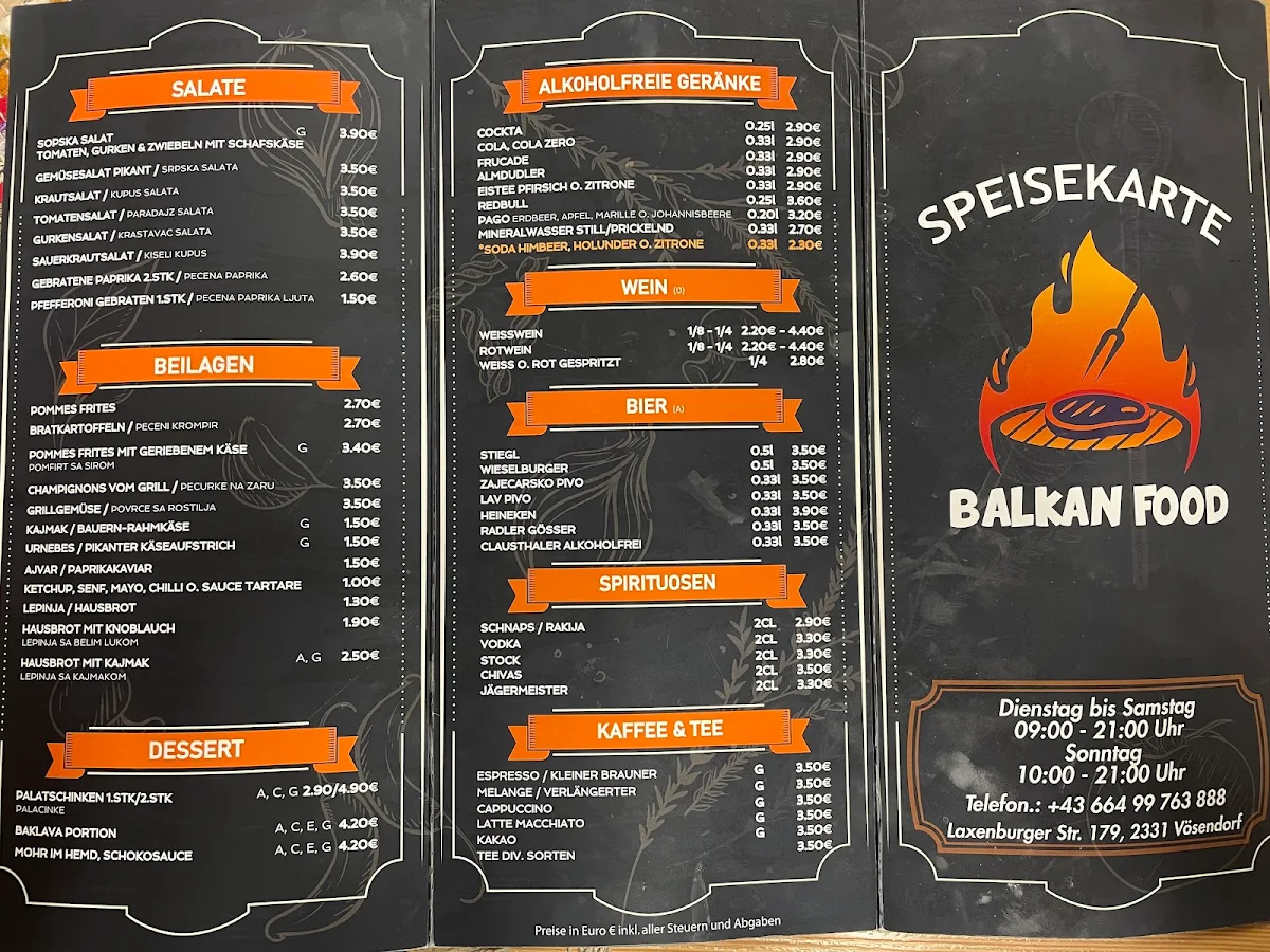 Speisekarte photo 1