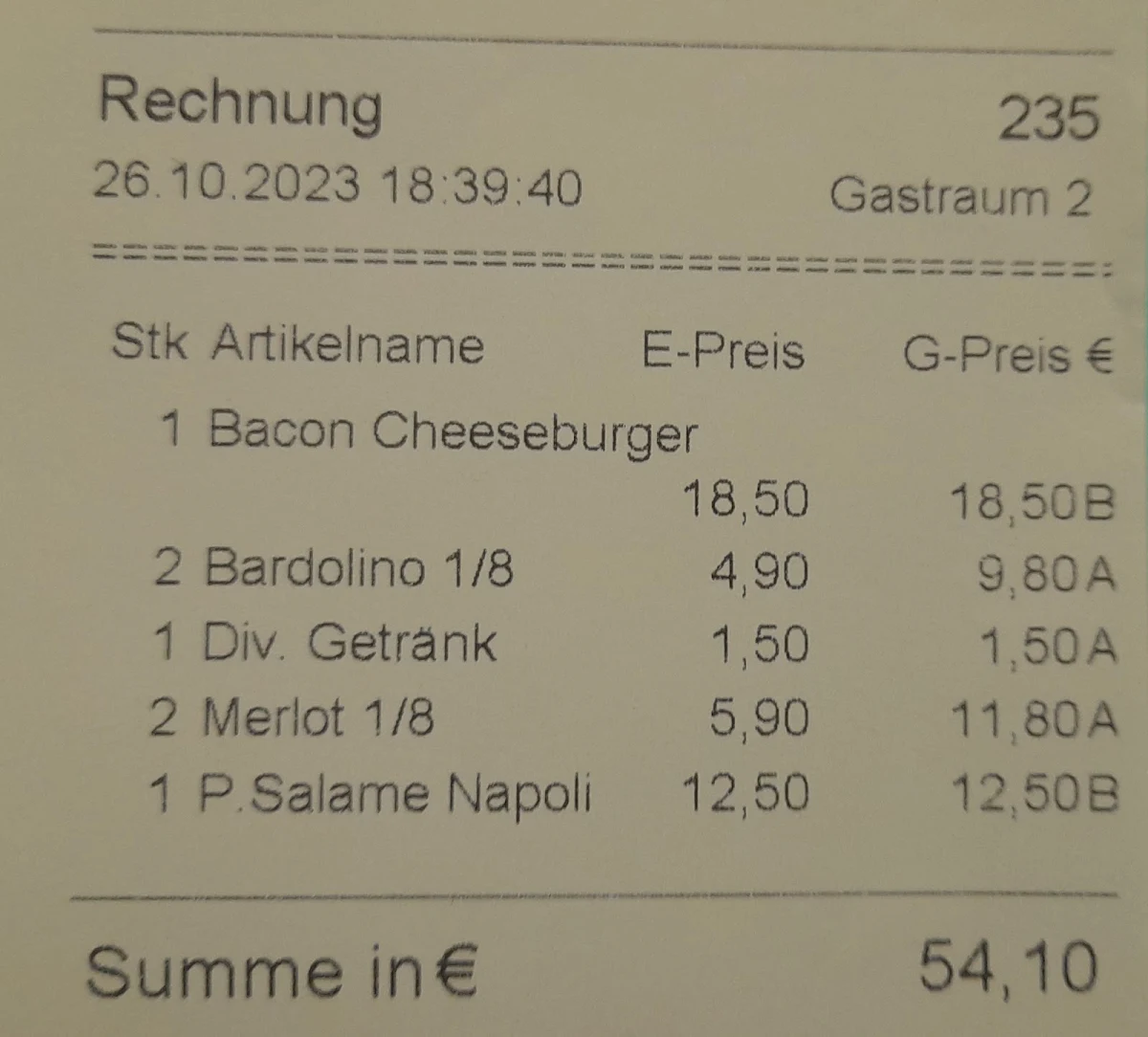 Speisekarte photo 7