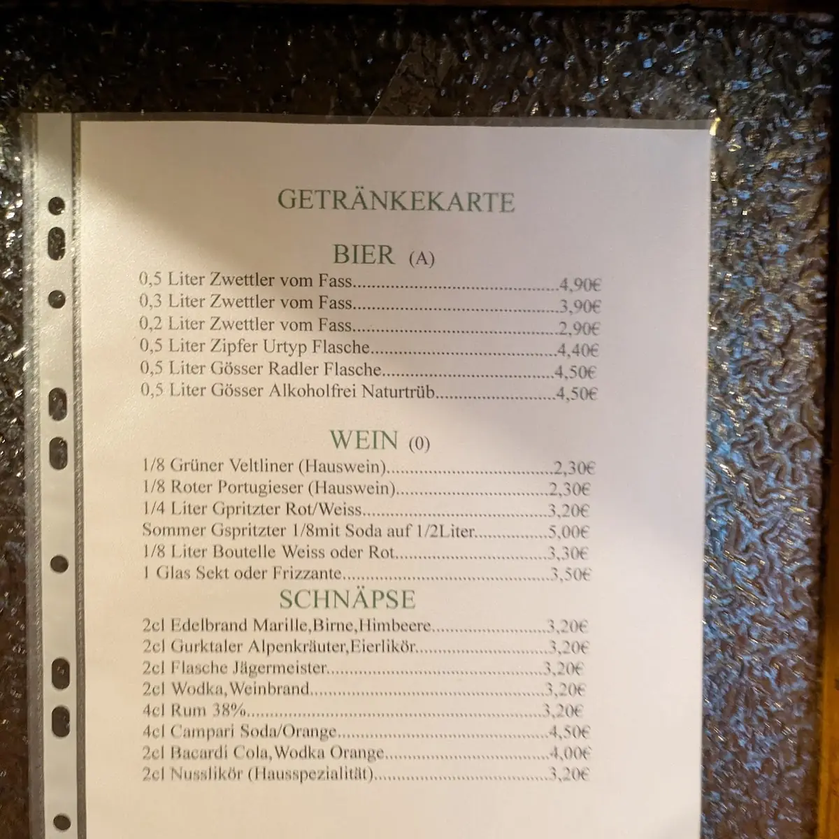 Speisekarte photo 3