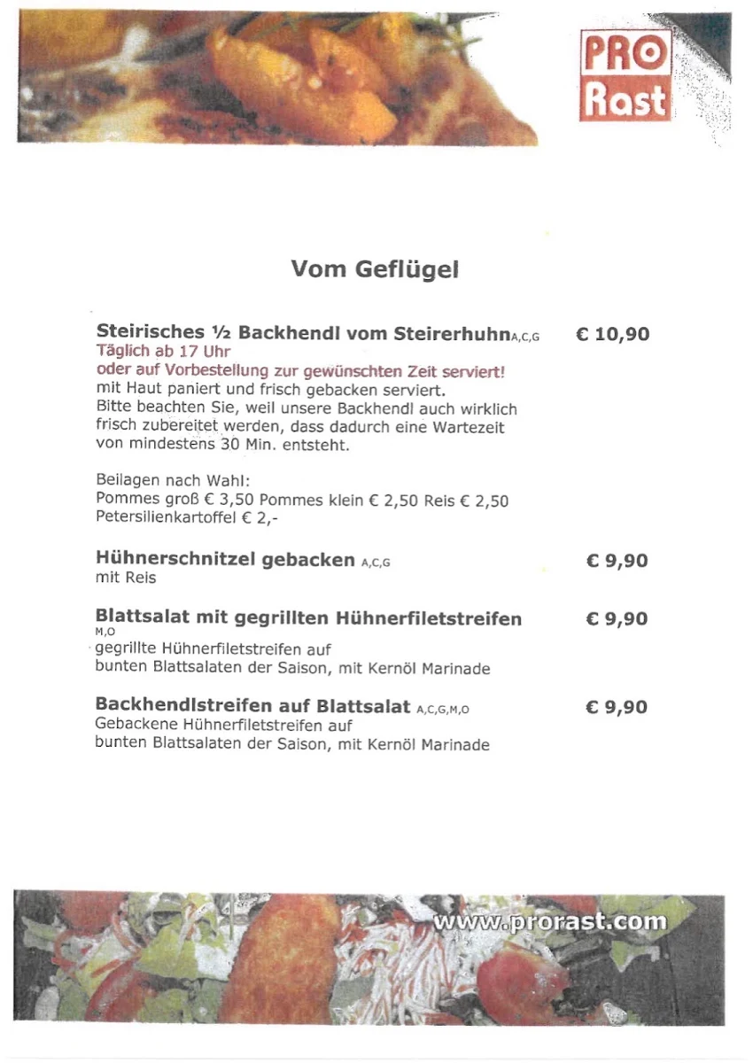 Speisekarte photo 2