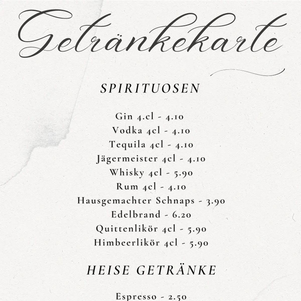 Speisekarte photo 4
