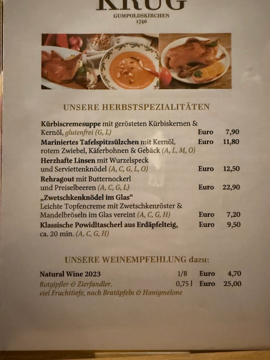 Speisekarte photo 1