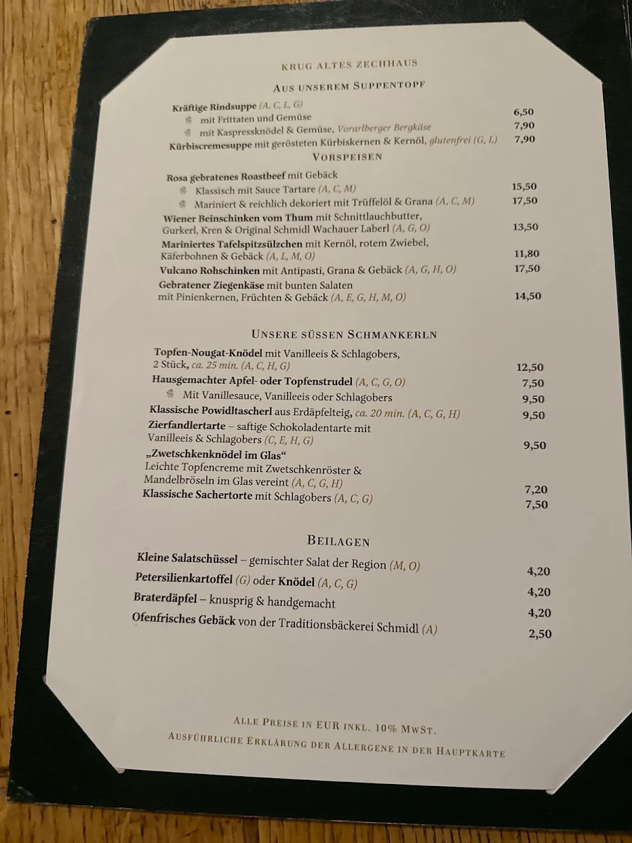 Speisekarte photo 2