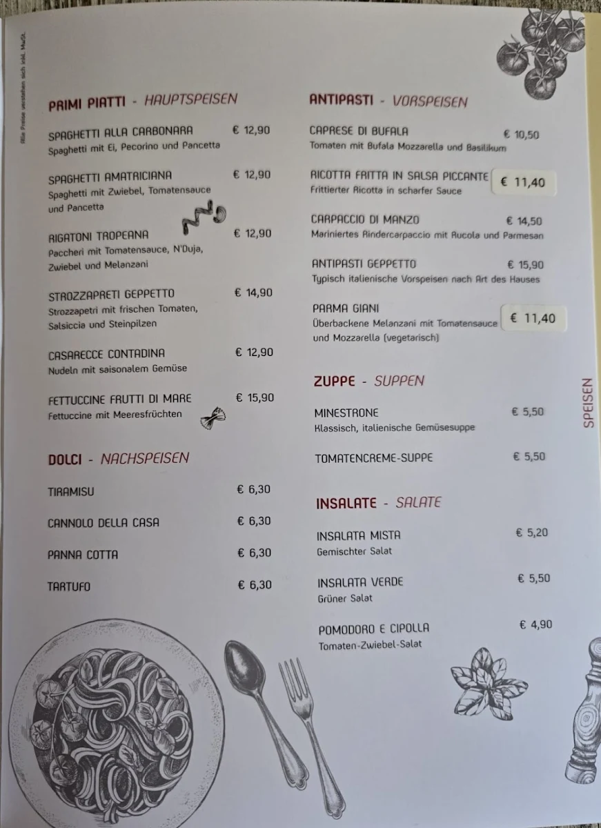 Speisekarte photo 2