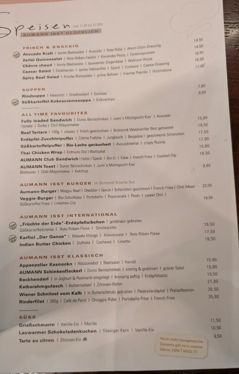 Speisekarte photo 2