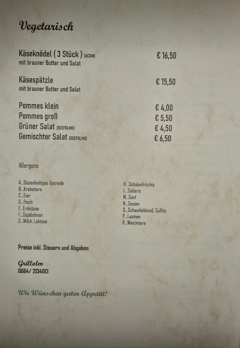 Speisekarte photo 1