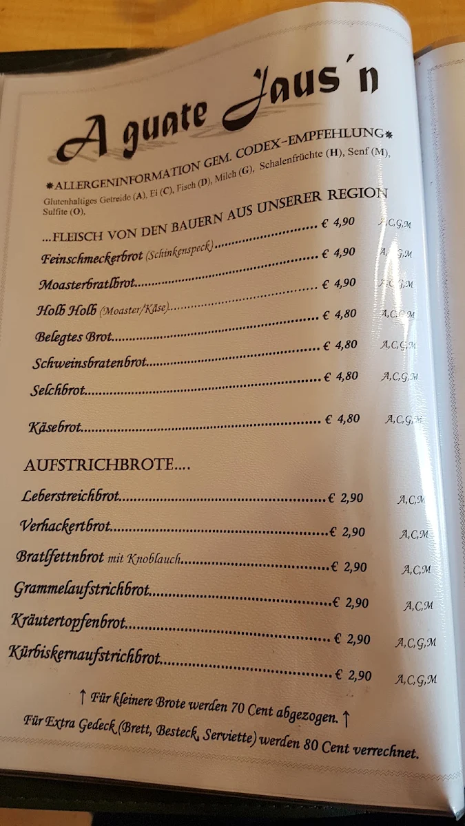 Speisekarte photo 3