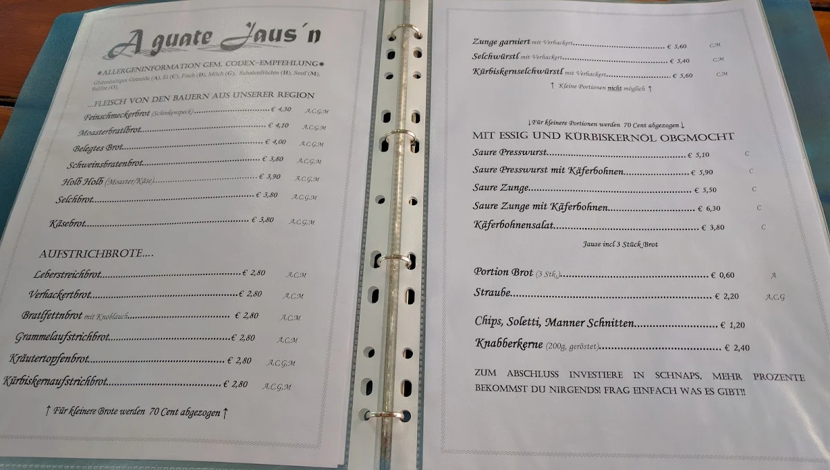 Speisekarte photo 5