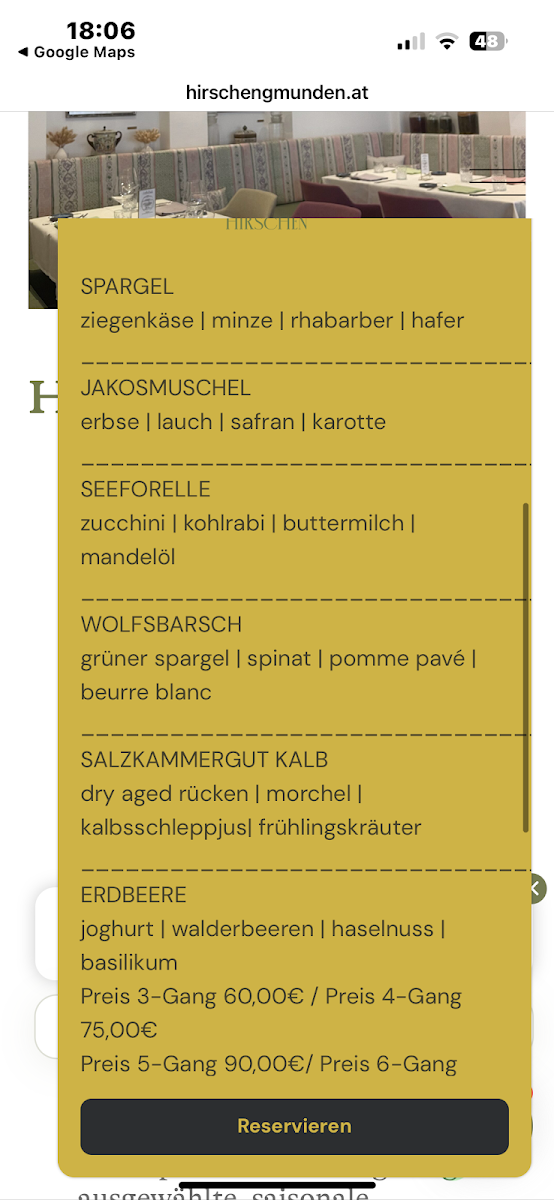 Speisekarte photo 1