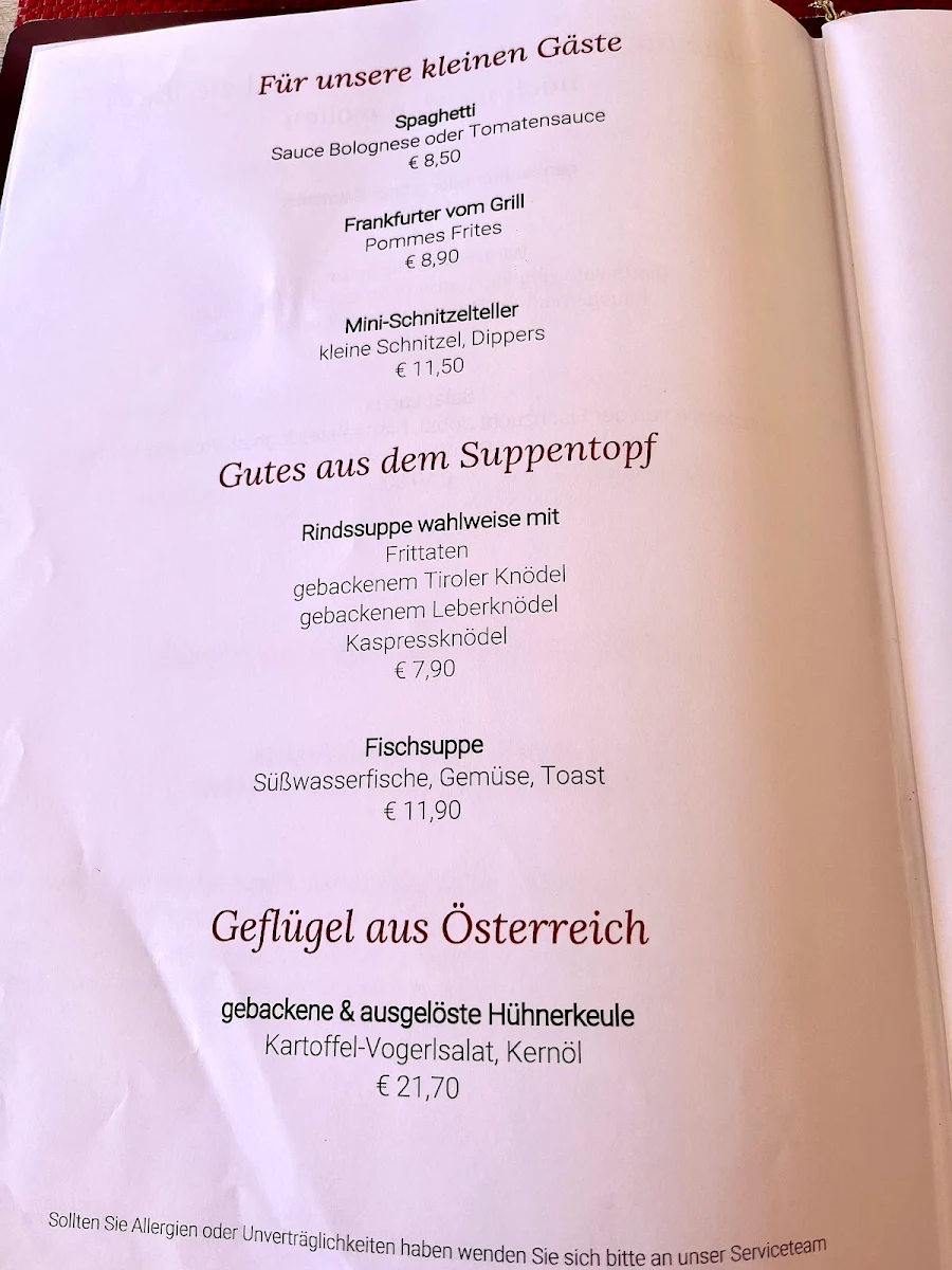 Speisekarte photo 2