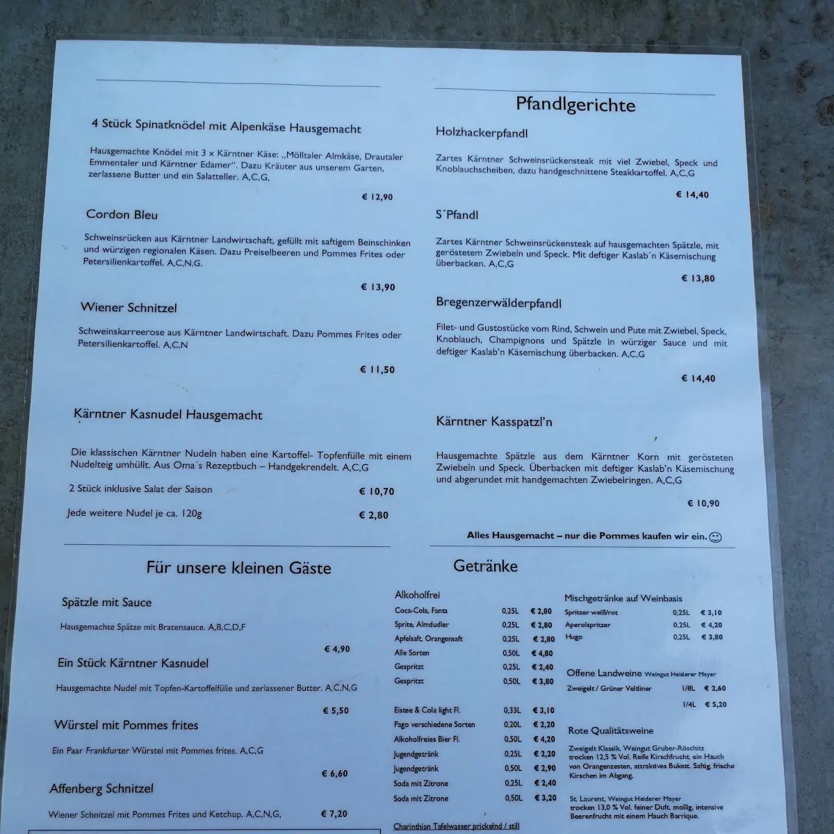 Speisekarte photo 10