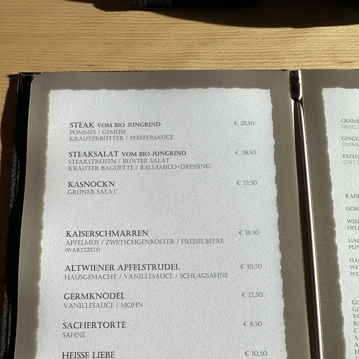 Speisekarte photo 1