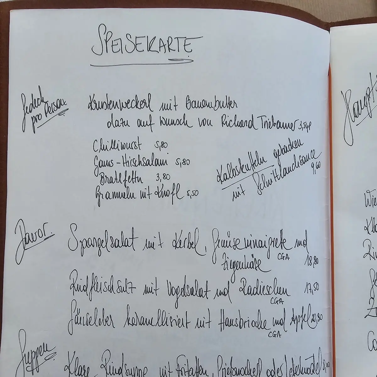 Speisekarte photo 3