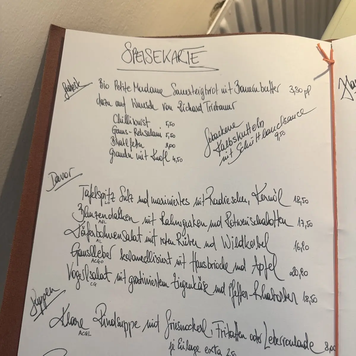 Speisekarte photo 8