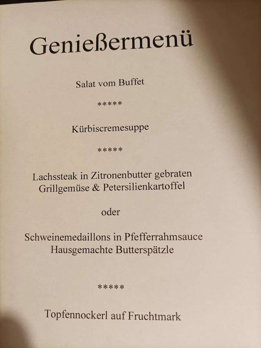 Speisekarte, Saint Gourmand GmbH