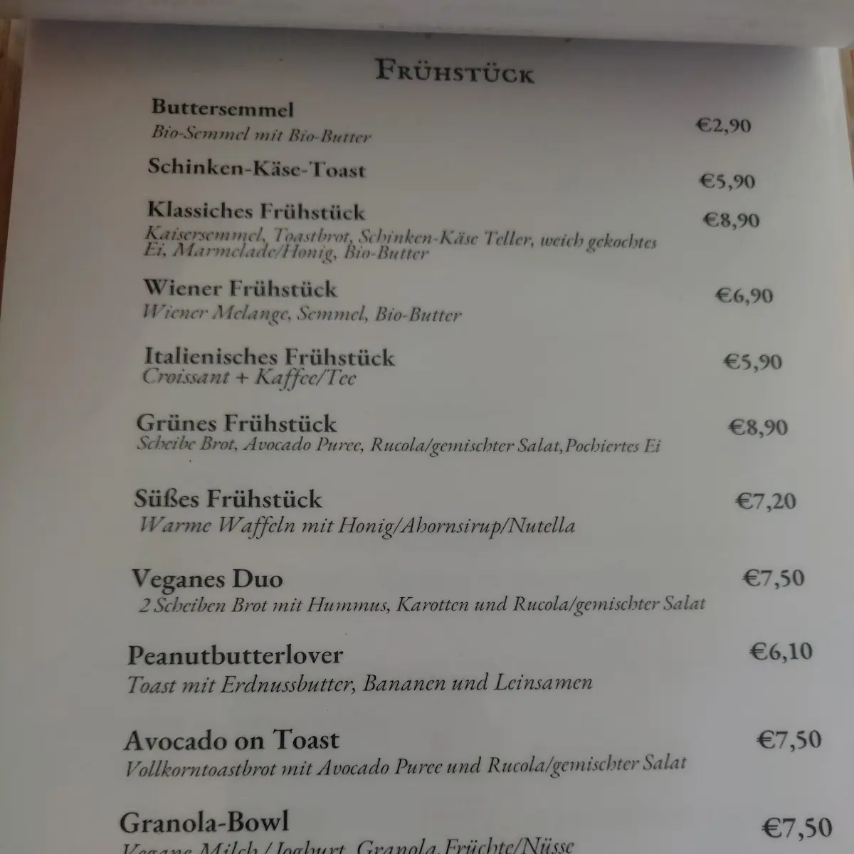 Speisekarte photo 6