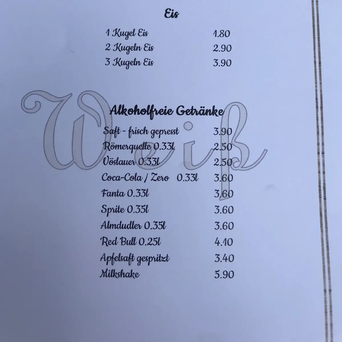 Speisekarte photo 9