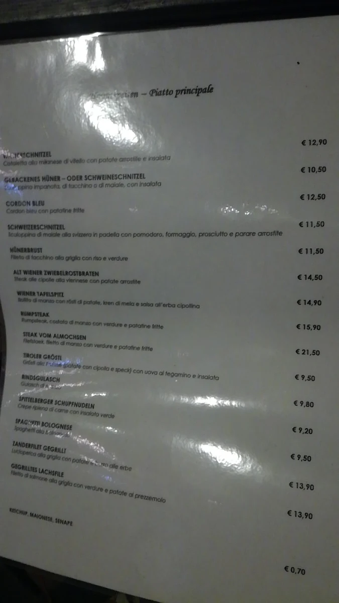 Speisekarte photo 2