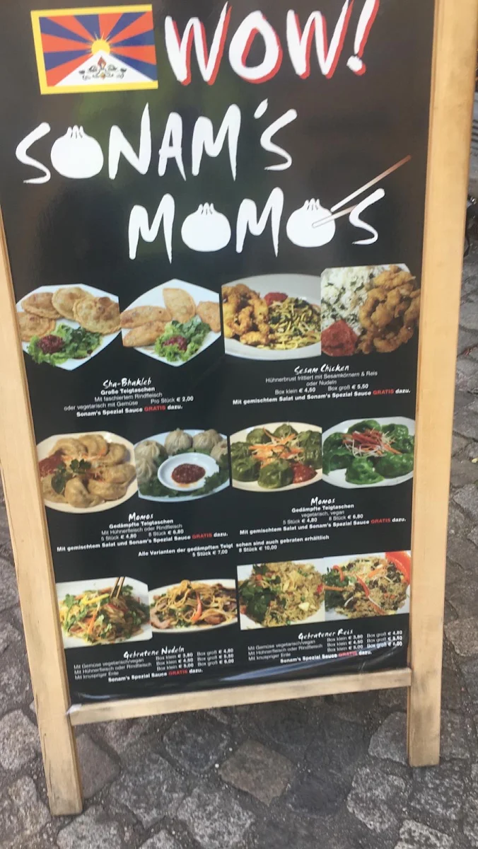 Speisekarte, WOW! SONAM'S MOMO'S