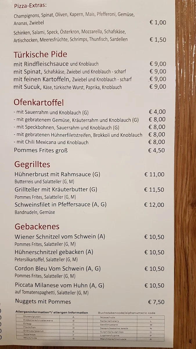 Speisekarte photo 3