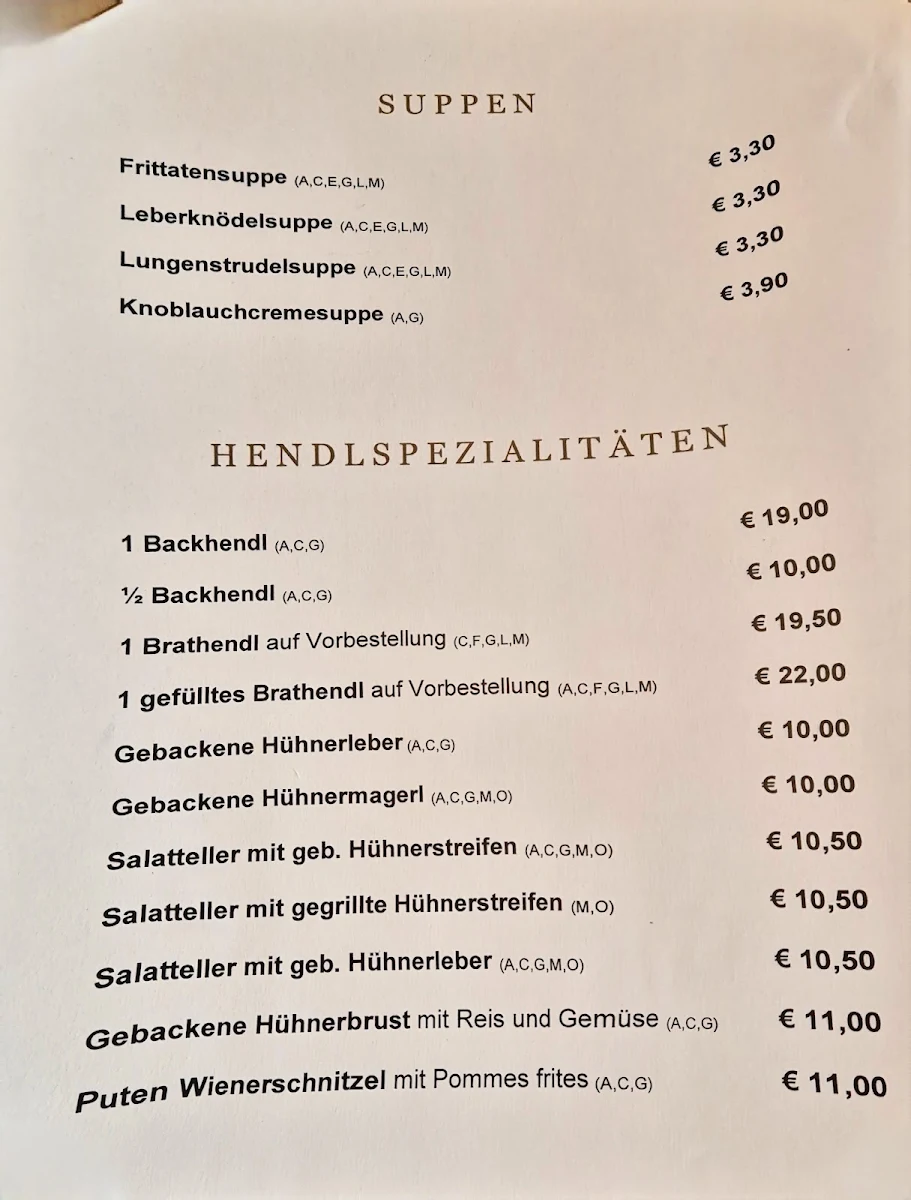 Speisekarte photo 1