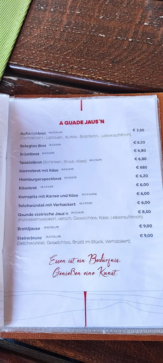 Speisekarte photo 1