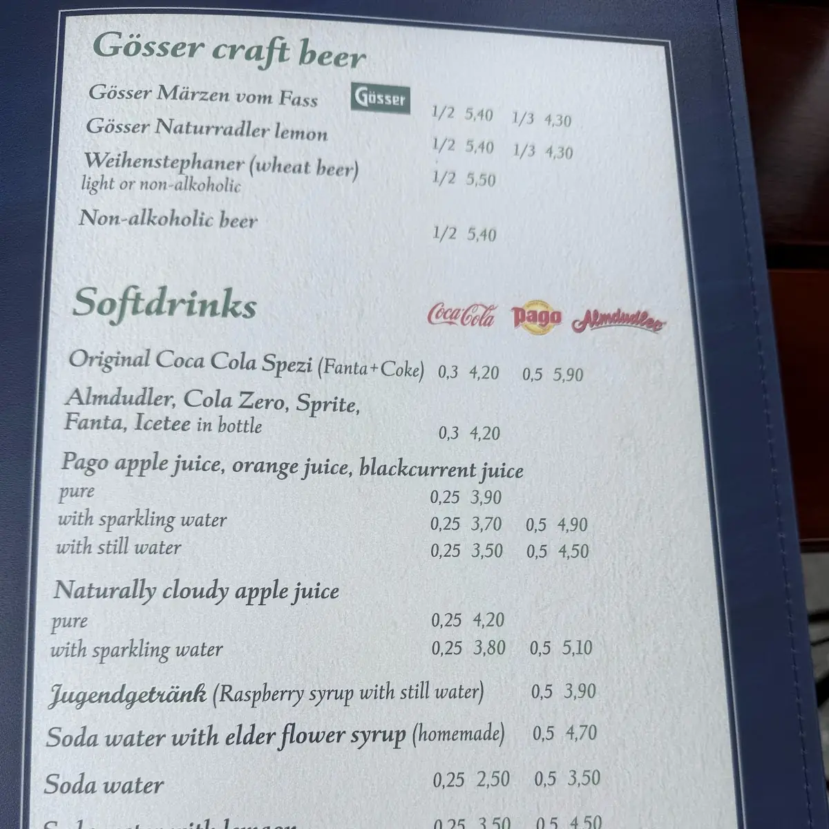 Speisekarte photo 2