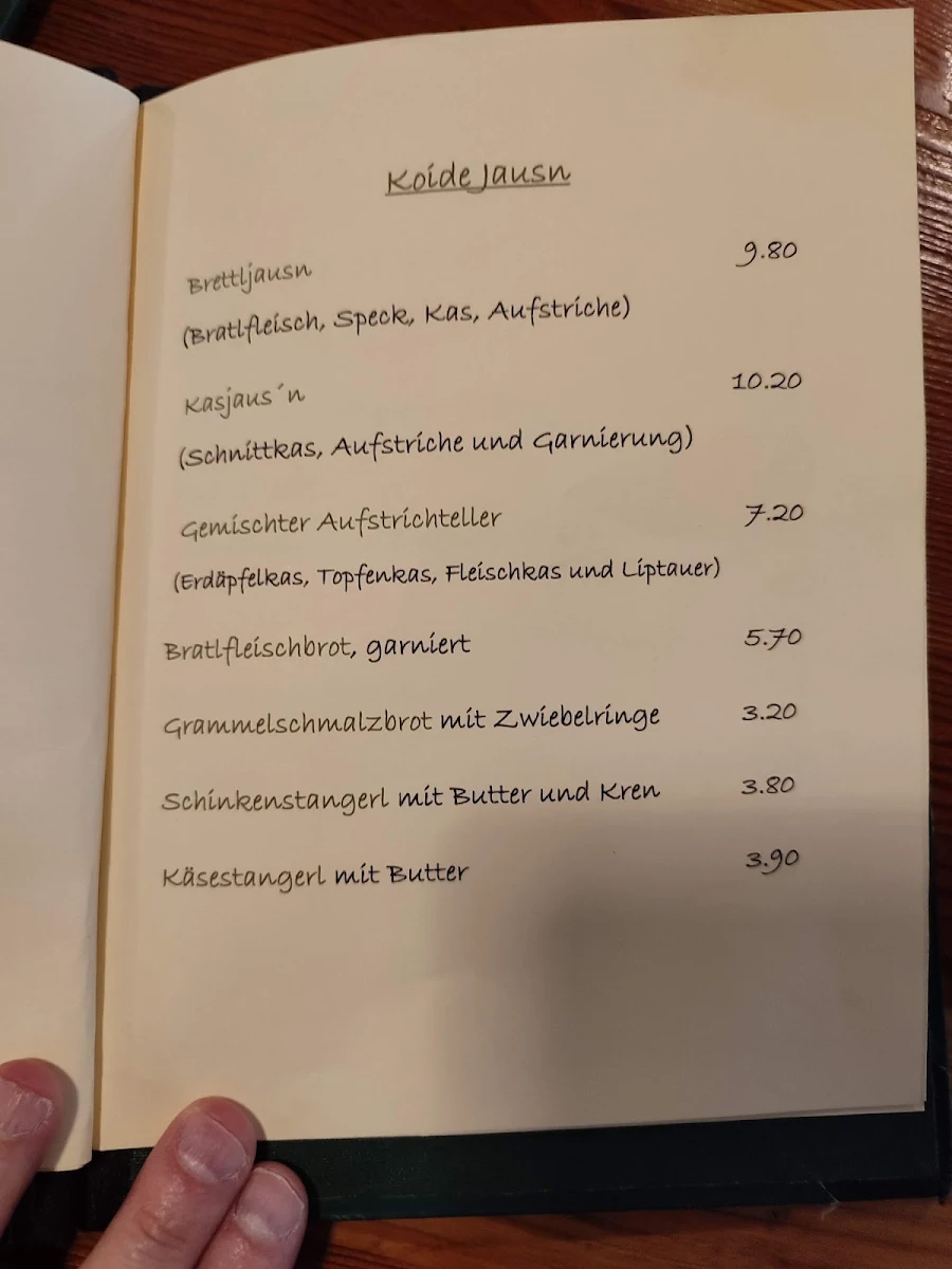 Speisekarte photo 1