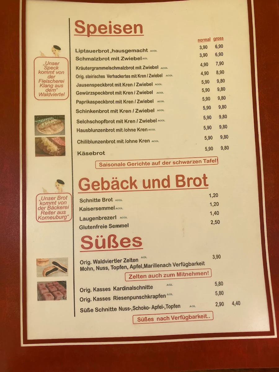 Speisekarte photo 2