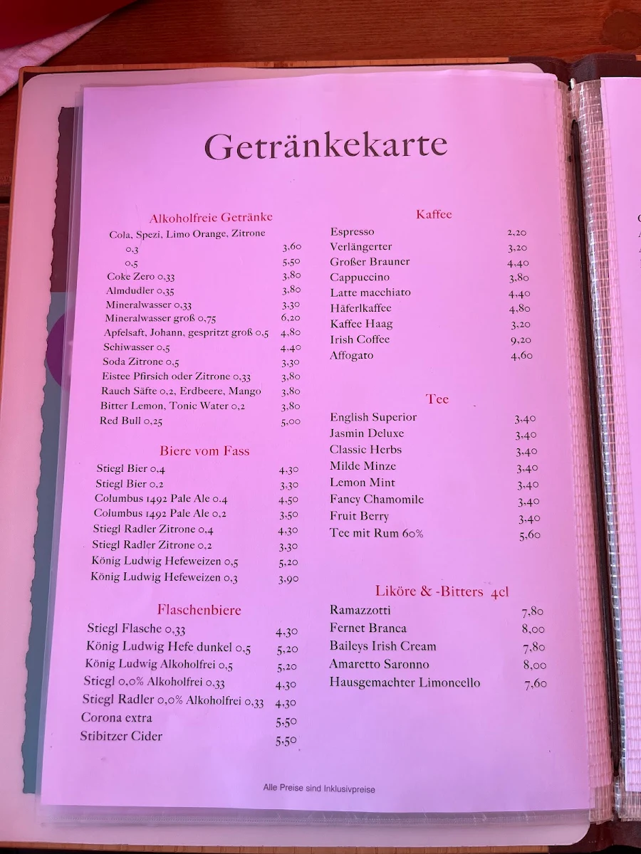 Speisekarte photo 5