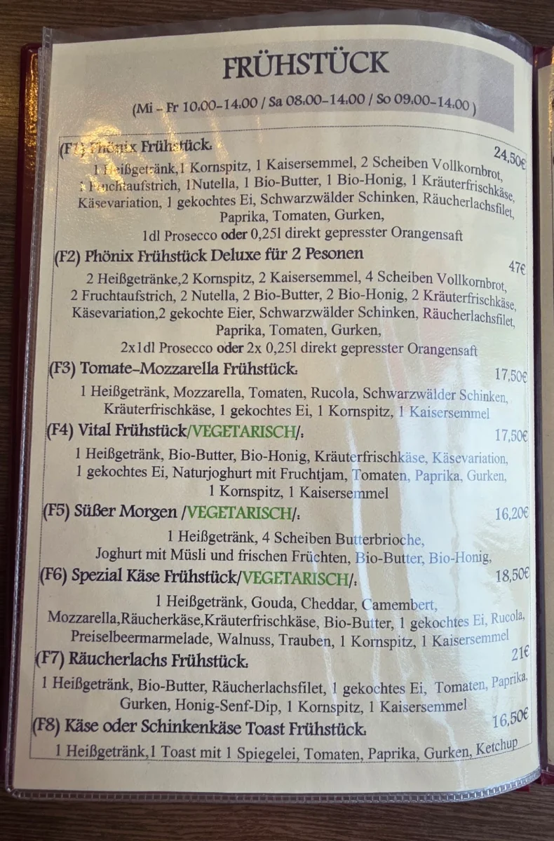 Speisekarte photo 1