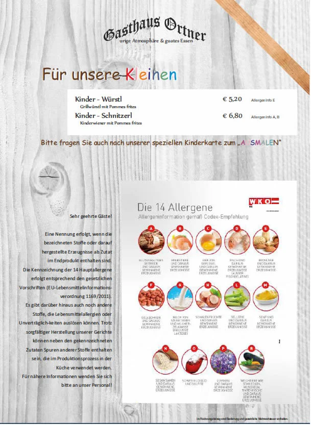 Speisekarte photo 5