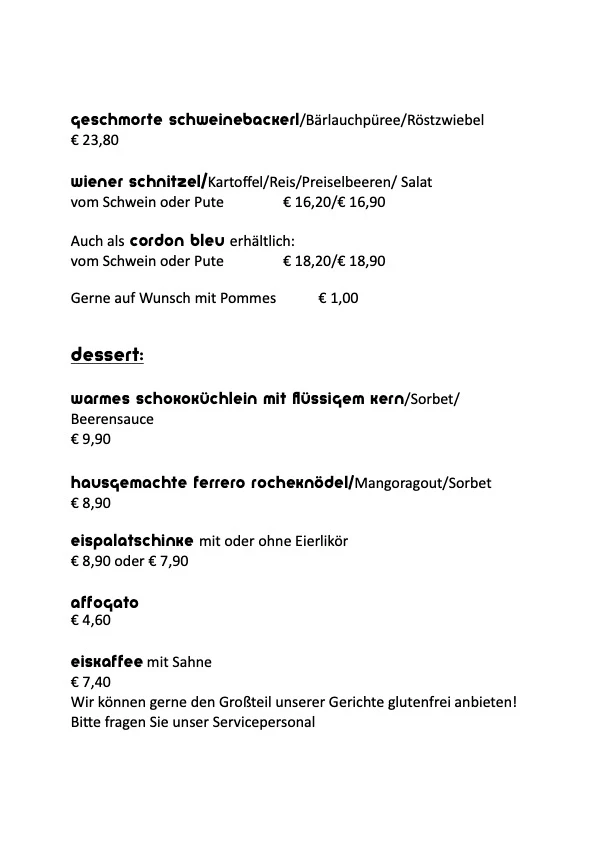 Speisekarte photo 2
