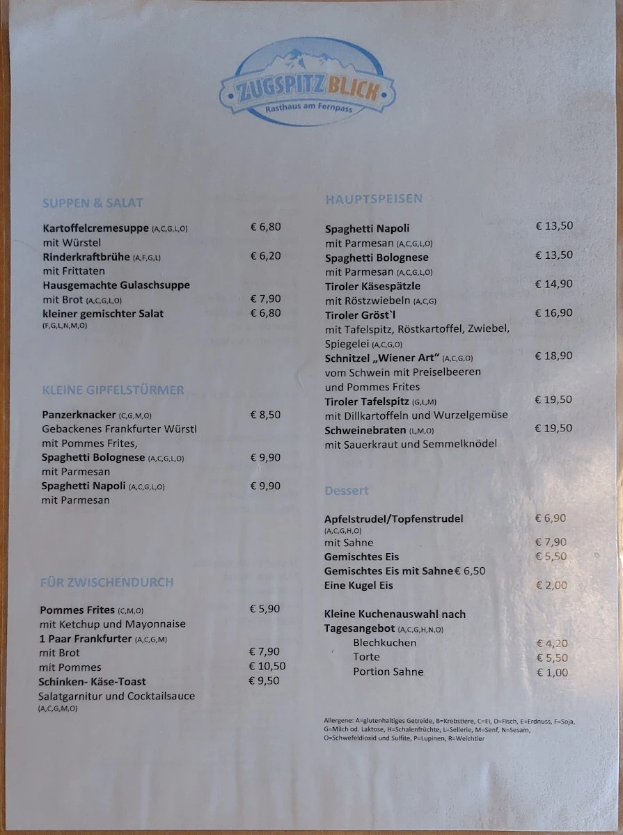 Speisekarte photo 1