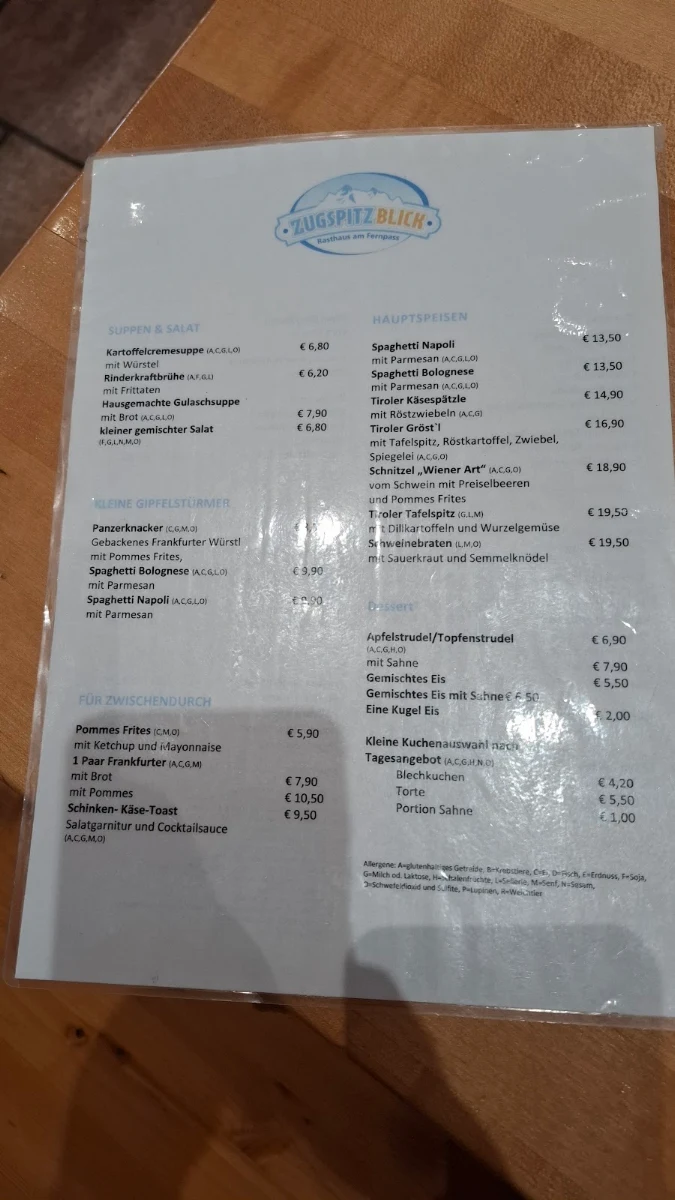 Speisekarte photo 2