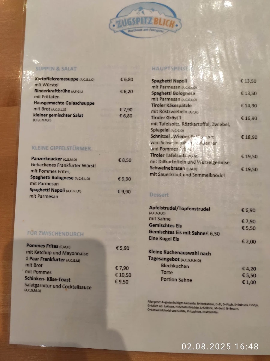 Speisekarte photo 3