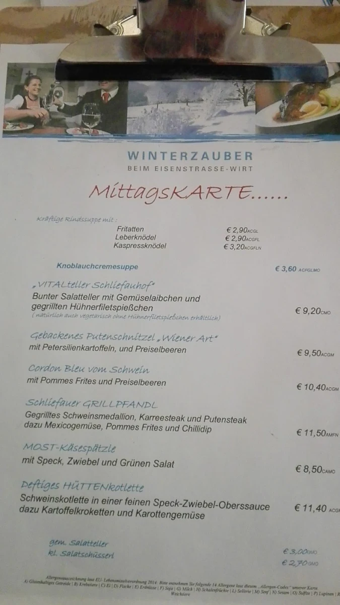 Speisekarte photo 1