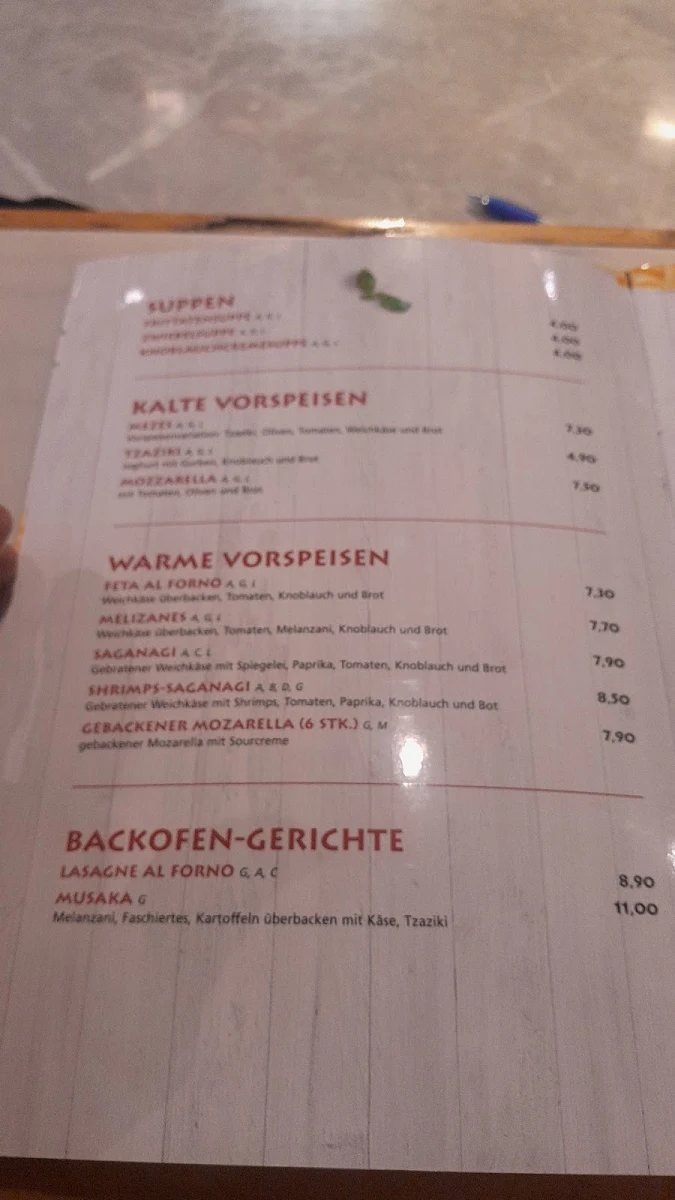 Speisekarte photo 4