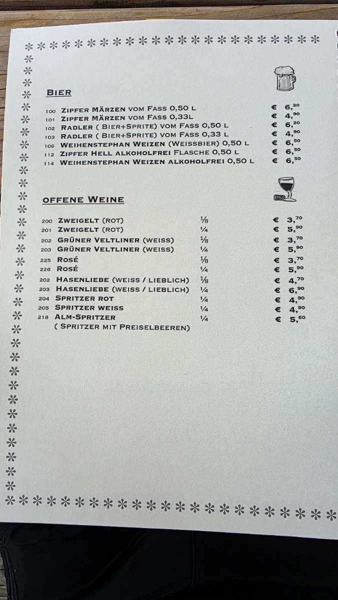 Speisekarte photo 1