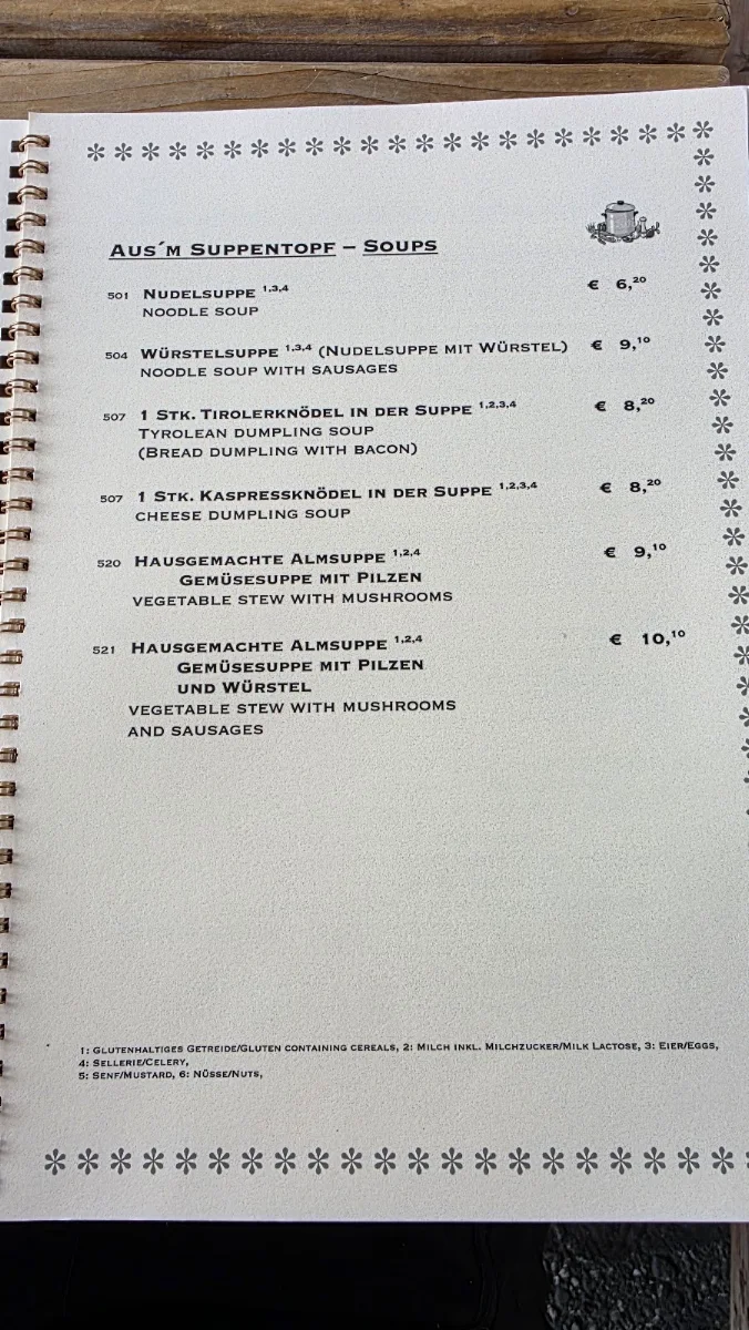 Speisekarte photo 2
