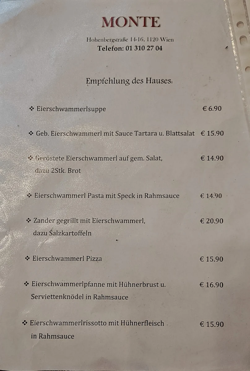 Speisekarte photo 1