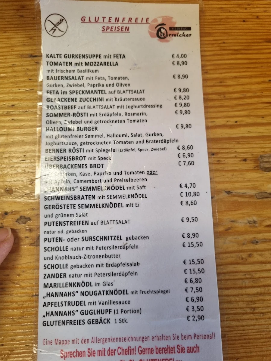 Speisekarte photo 2