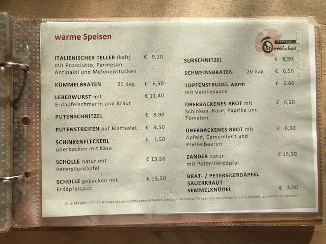 Speisekarte photo 3