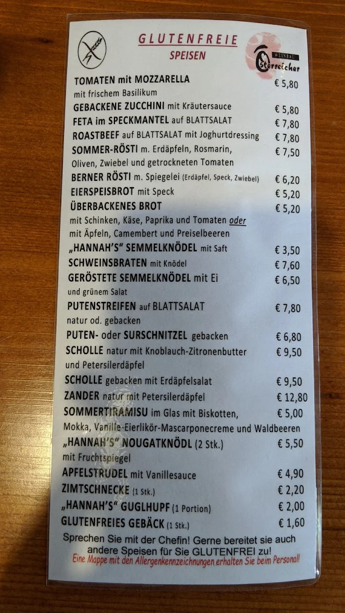 Speisekarte photo 5